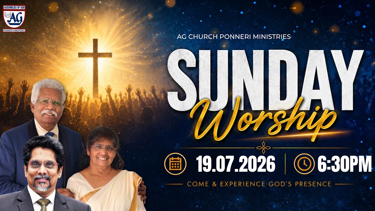 🔴LIVE | 19.07.2026 | Sunday Service | Rev. Dawson Selvarajan |AG Church Ponneri
