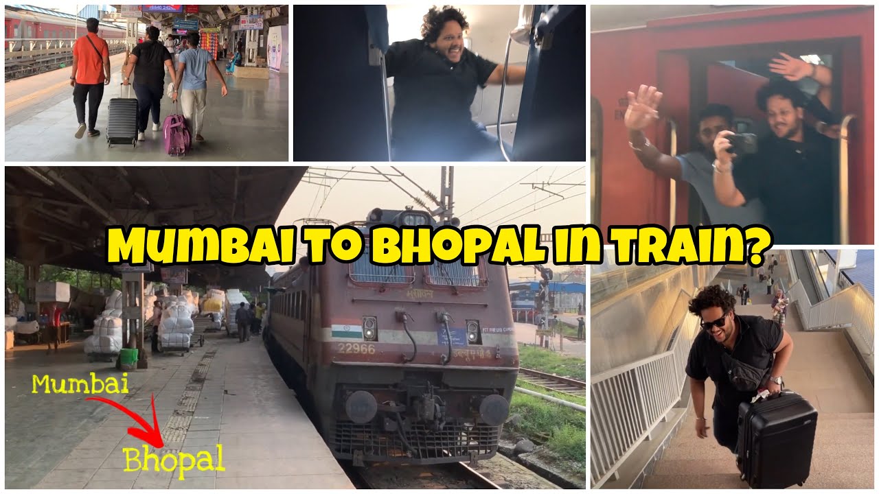 MUMBAI TO BHOPAL TRAIN JOURNEY | MADHYA PRADESH VLOG PART 1 | BOMBAY
