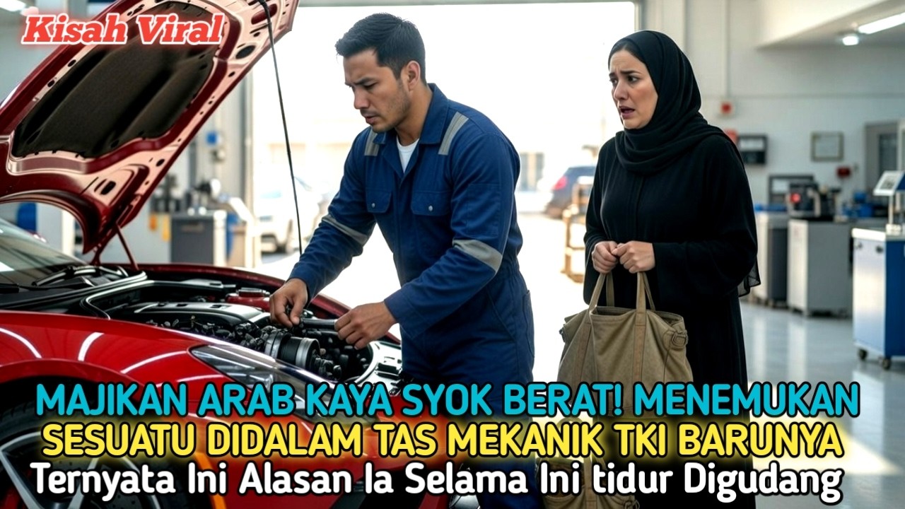 MAJIKAN Janda Arab SYOK BERAT! Menemukan Sesuatu di Tas Mekanik TKI Barunya Yang TIdur DiGudangnya