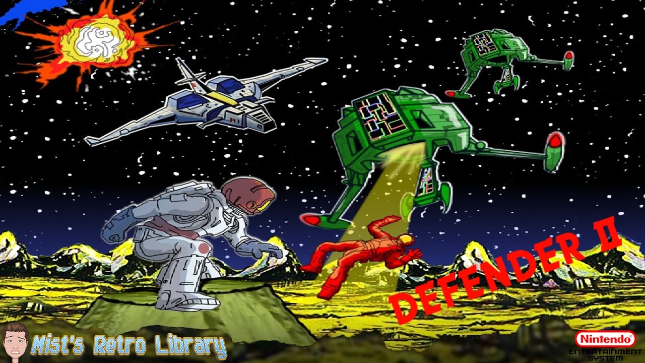 Mist's Retro Library Ep. 764: Defender II - Full Game! [Nintendo 8-bit]