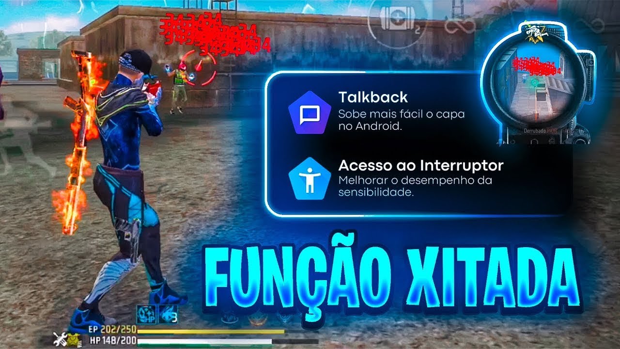 Melhor TALKBACK 2026 FREE FIRE e ACESSO COM INTERRUPTOR! Melhor Sensibilidade Impossível Errar Capa!