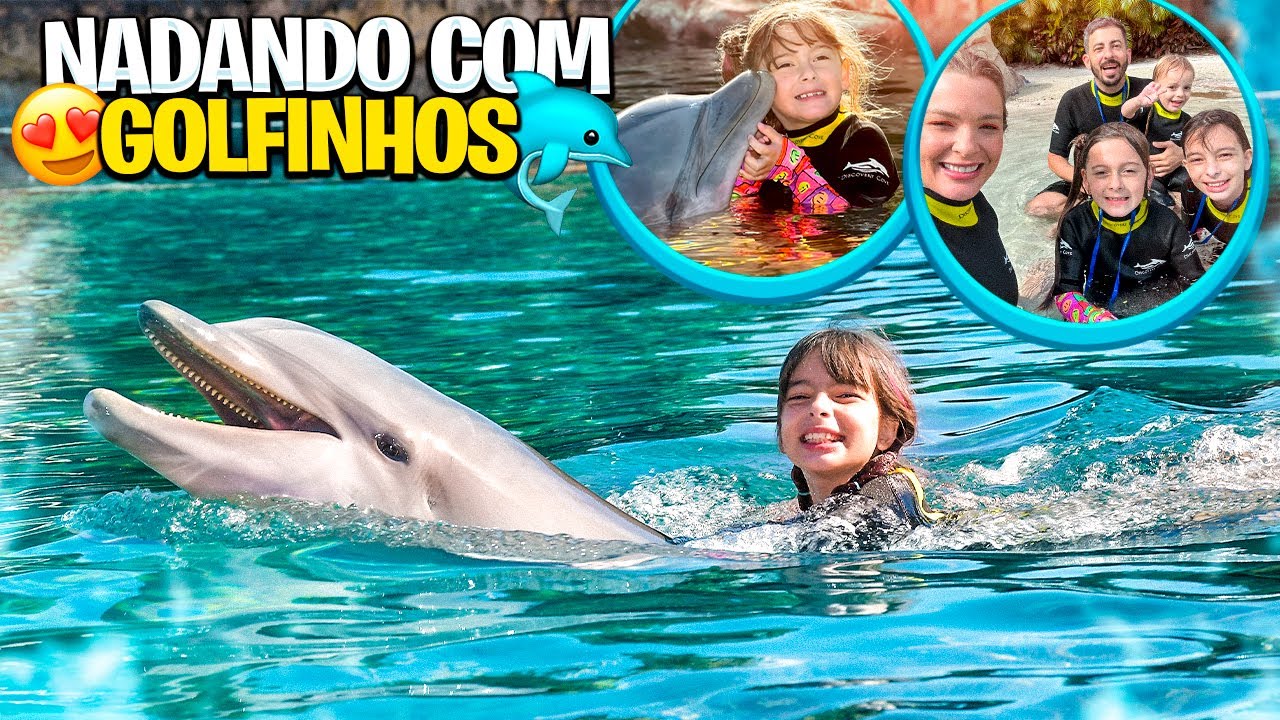 Nadamos com GOLFINHOS nos ESTADOS UNIDOS * Férias no DISCOVERY COVE