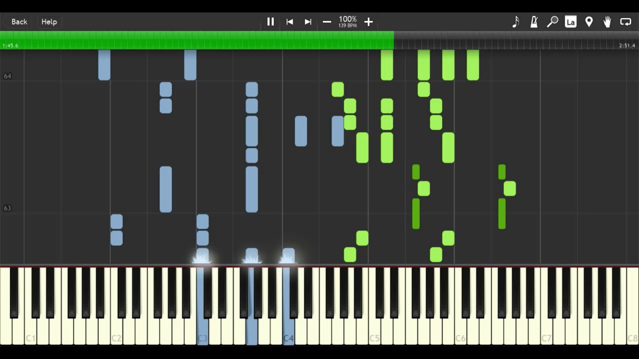 Loote - 85% ft. Gnash (Synthesia Tutorial)