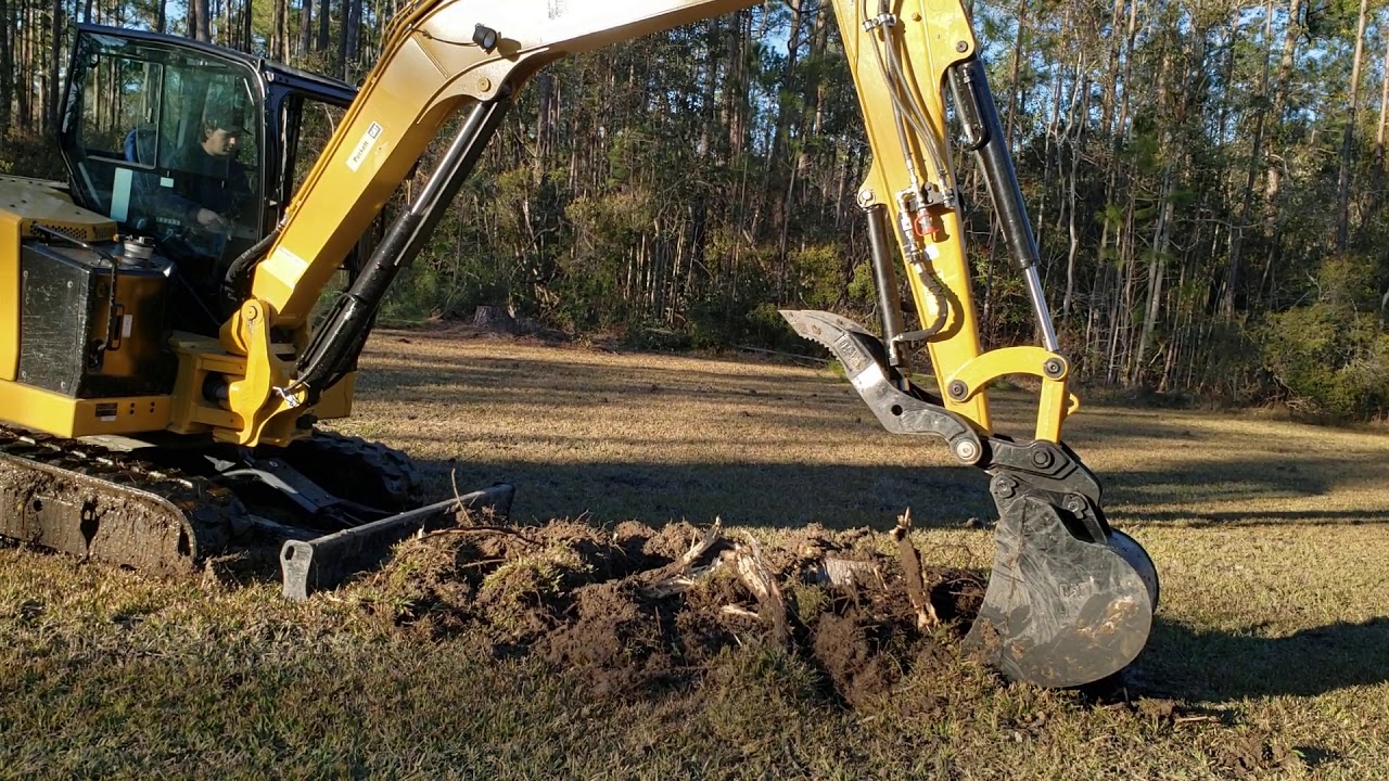 2021 Cat 306 CR EXCAVATOR Stump removal w/24