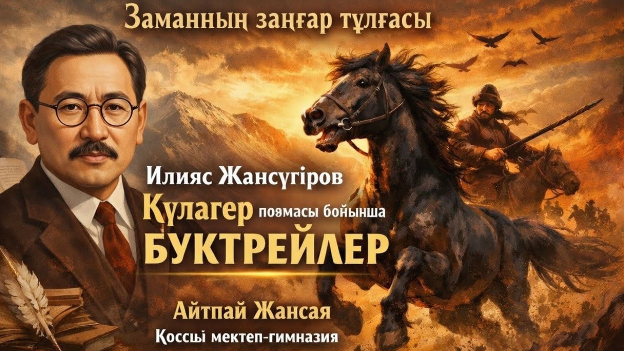 «Заманның заңғар тұлғасы» Ілияс Жансүгіровтің «Құлагер» поэмасы бойынша буктрейлер. 