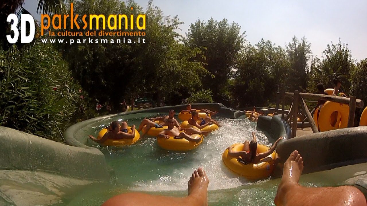 Caneva AquaPark: CRAZY RIVER in 3D (POV) Onride