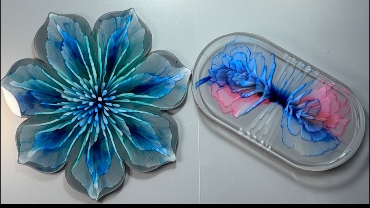 Gorgeous Colorful Resin Blooms ! 