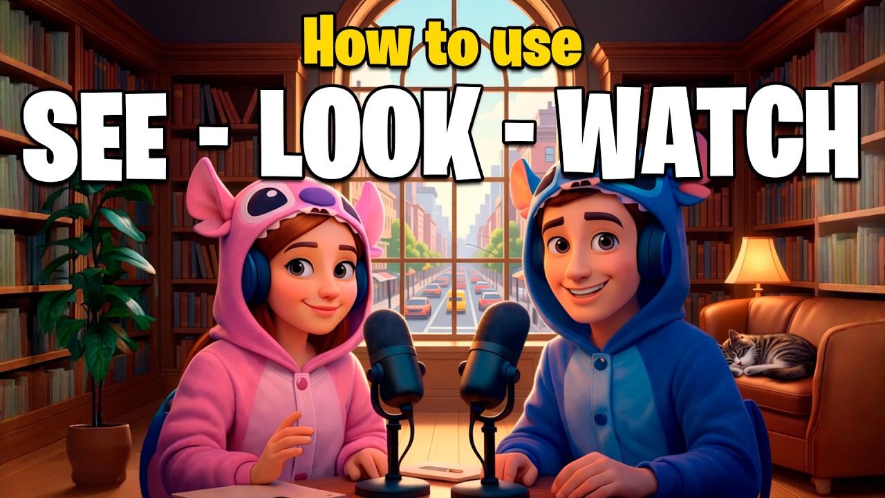 SEE, LOOK or WATCH? | Learn the Difference ONCE and NEVER Forget! | Step by Step English