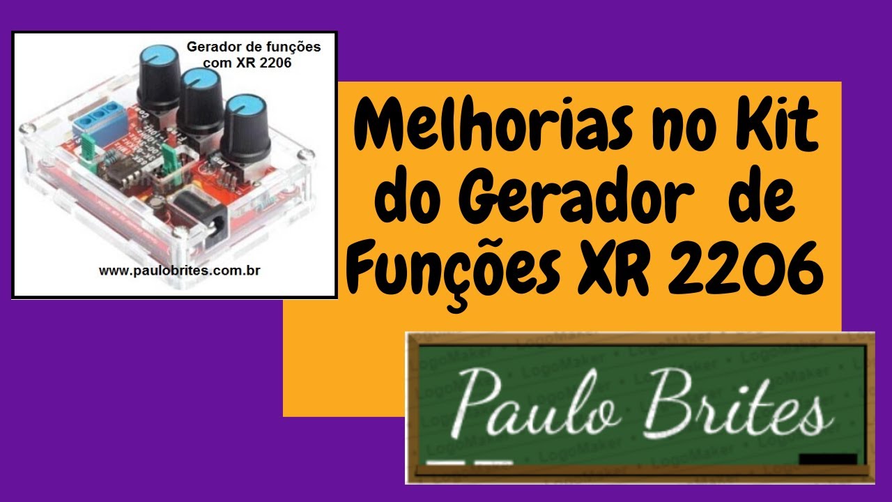 Gerador de Funções XR 2206   Melhorias