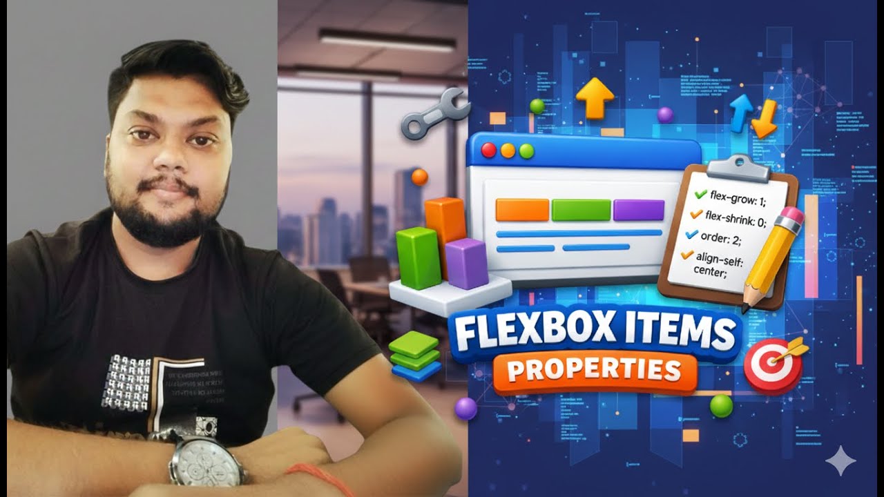Flexbox Item Properties Explained 🔥 Control Any CSS Layout Like a Pro!