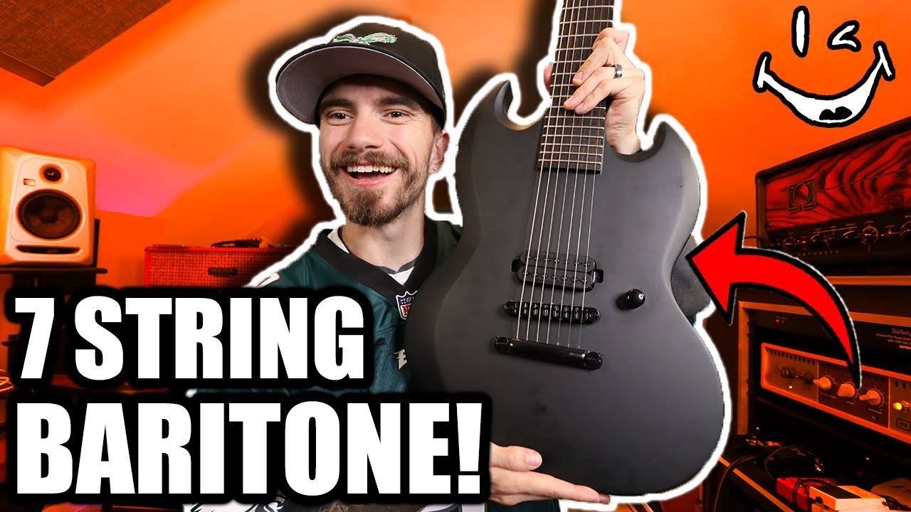 ESP LTD VIPER 7 BARITONE BLACK METAL DEMO!