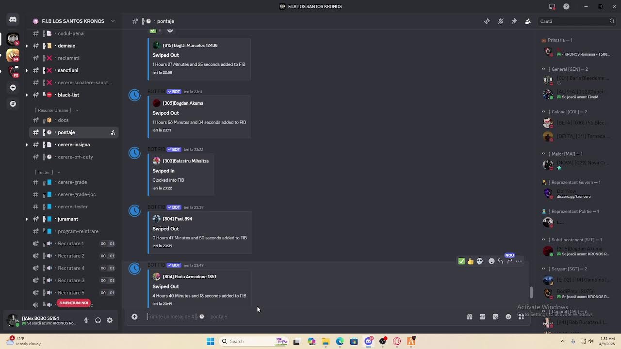 LIVE PE KRONOS ROMANIA