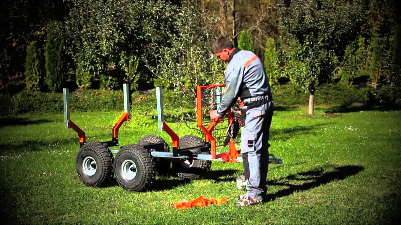 ATV-Work trailer, snow plow test by motosport.si