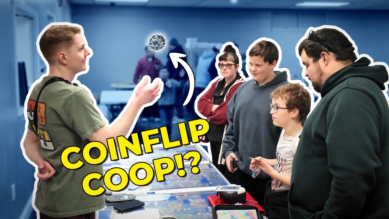 Absolutely INSANE coin flip! | Pokemon Card Vendor POV