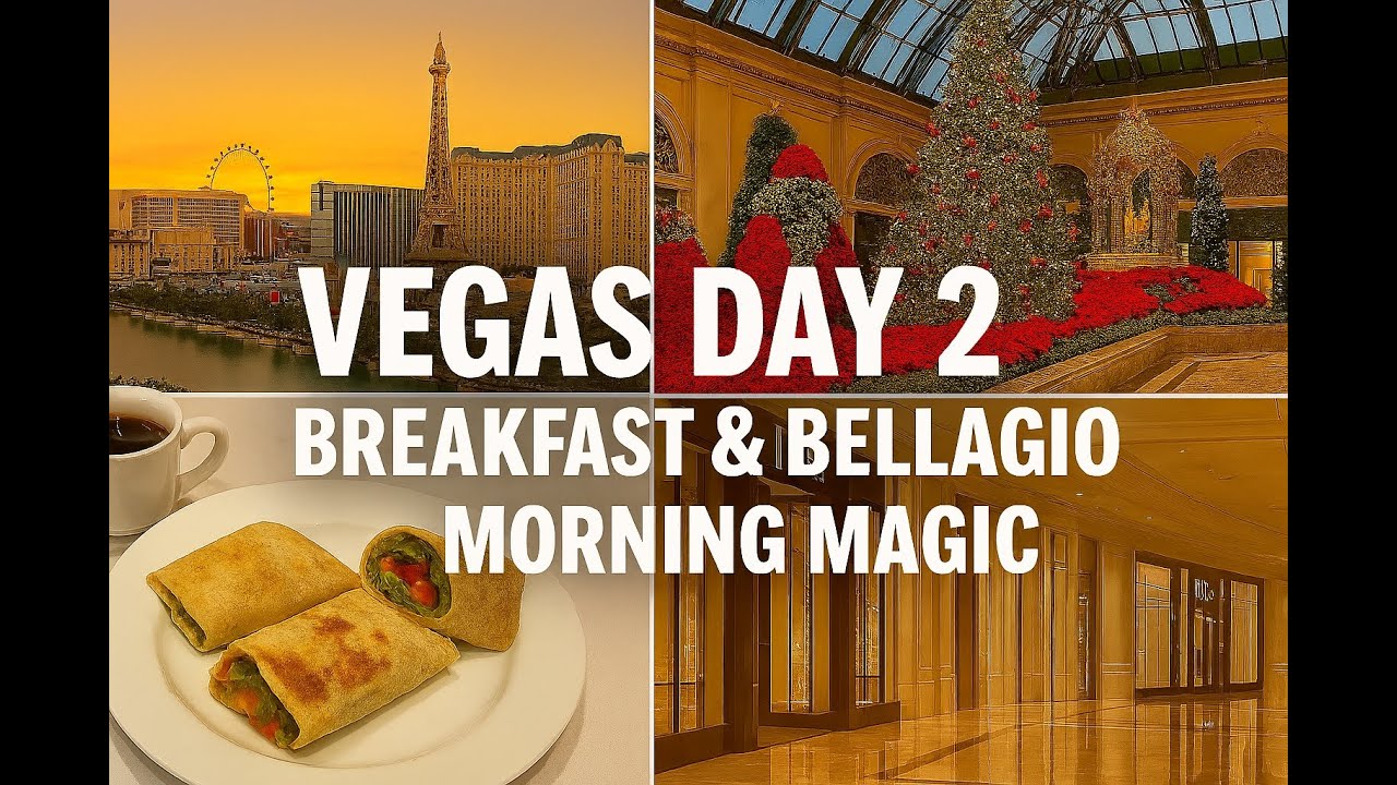 Las Vegas - Episode 2 - Exploring the Bellagio: Breakfast, Gardens and Shops! Vegas Vibes!!