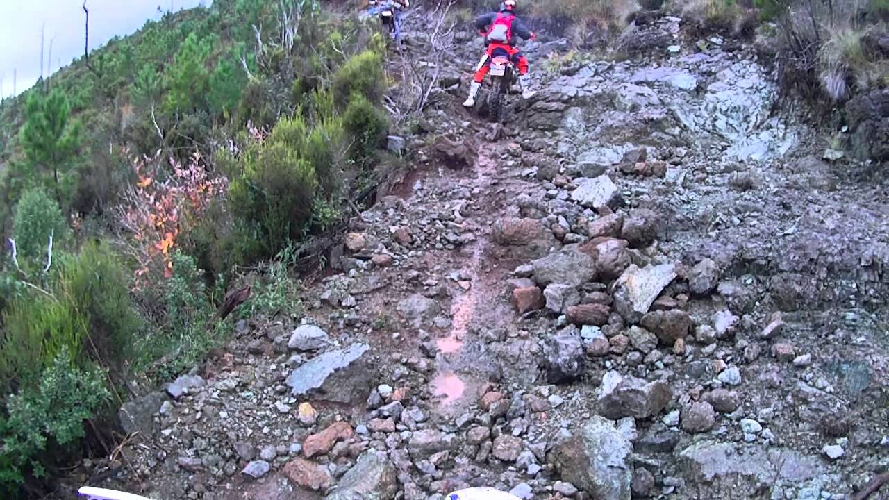 mulattiera con Yamaha yz 125 enduro