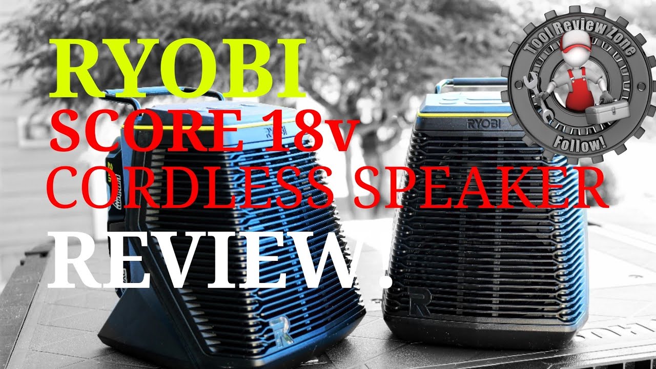 RYOBI SCORE Wireless Speaker REVIEW! ( P765 ) #ryobi #speakers #radio #toolreviews