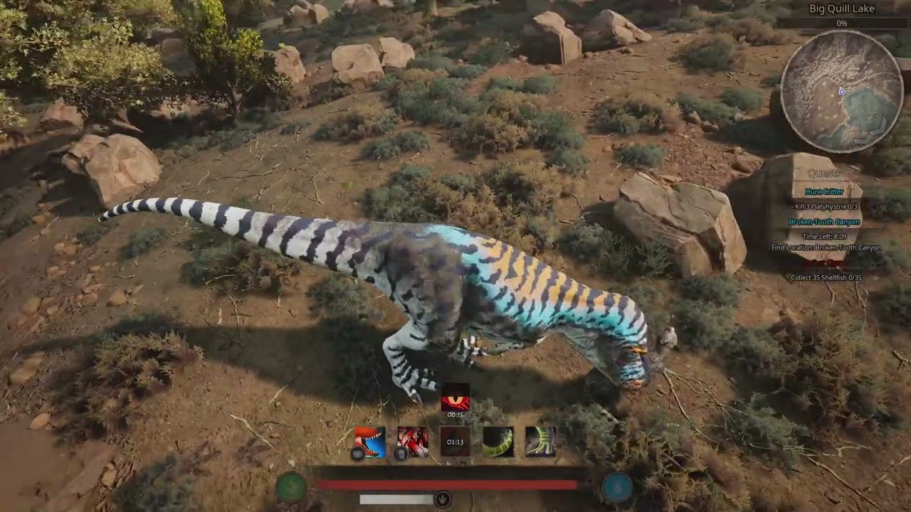 Path of Titans trex vs feline pack