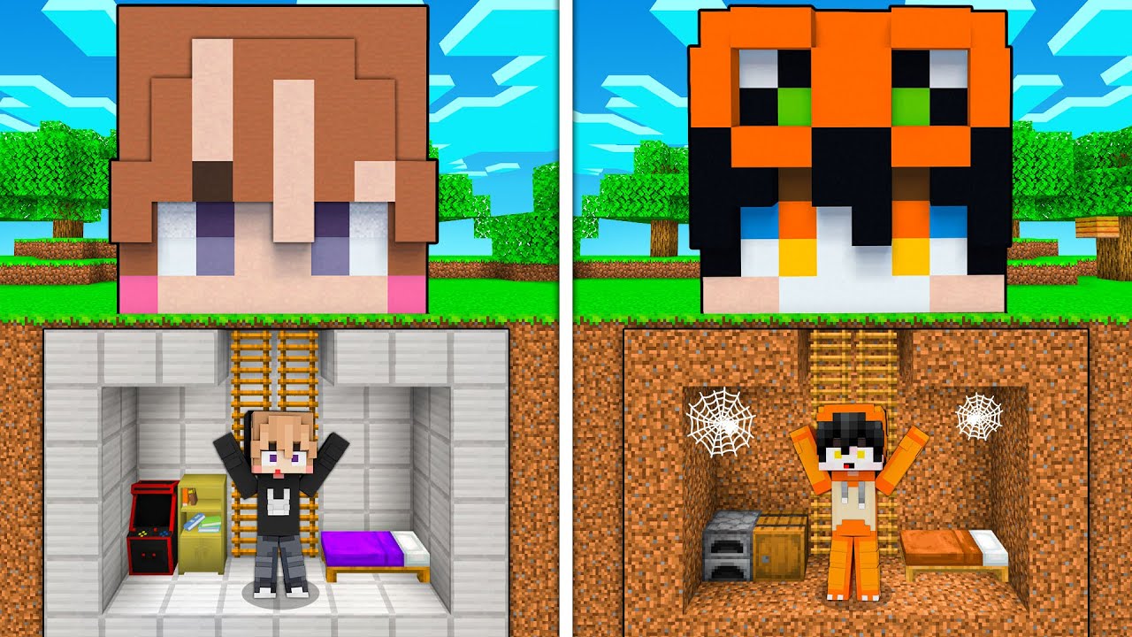 TANTANGAN !! MEMBUAT RUMAH BERBENTUK KEPALA PALING BAGUS DI MINECRAFT !!