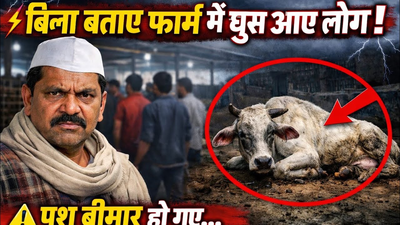लोगो के आने से 🤒 बीमार हुए पशु । How to start Dariy farm 