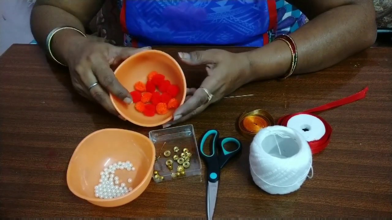 Handmade artificial mala make at home