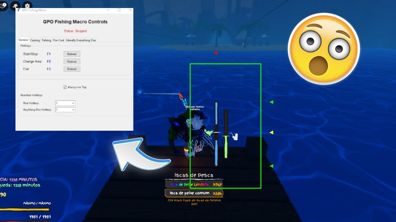 O Melhor macro de pesca do GPO (Grand piece online)
