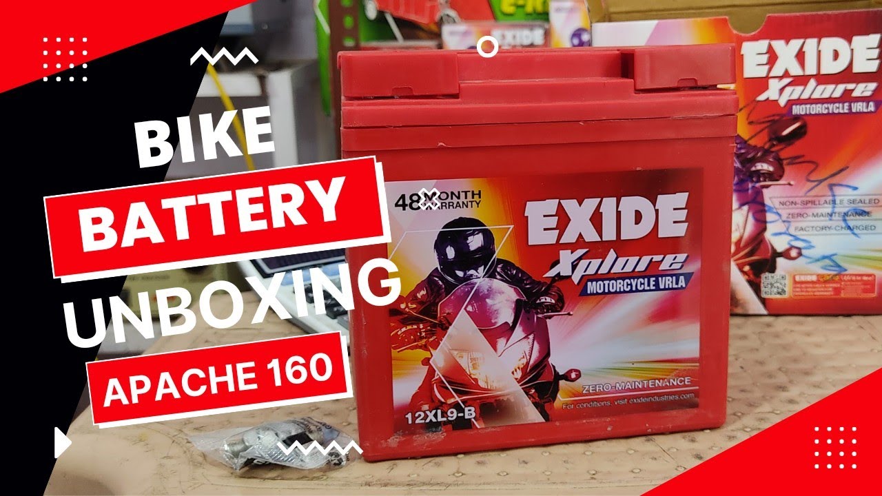Battery for apache rtr160 | Best Battery for apache rtr 160, अपाचे बाइक बैटरी unboxing