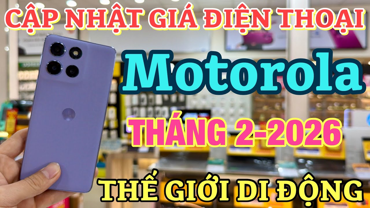 Cập Nhật Giá MOTOROLA Tháng 2 - 2026 Tại Thế Giới Di Động