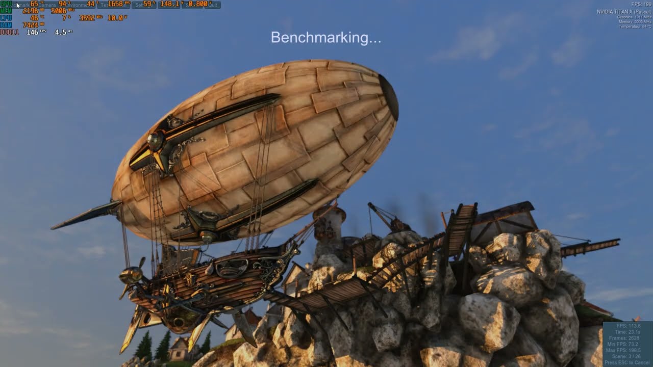 NVIDIA TITAN X Pascal - Heaven Benchmark 1080p