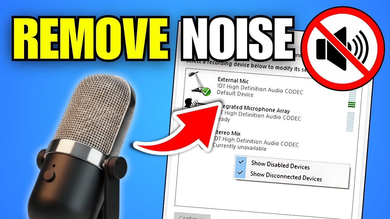 How To Remove Background Noise From Microphone On Windows 11