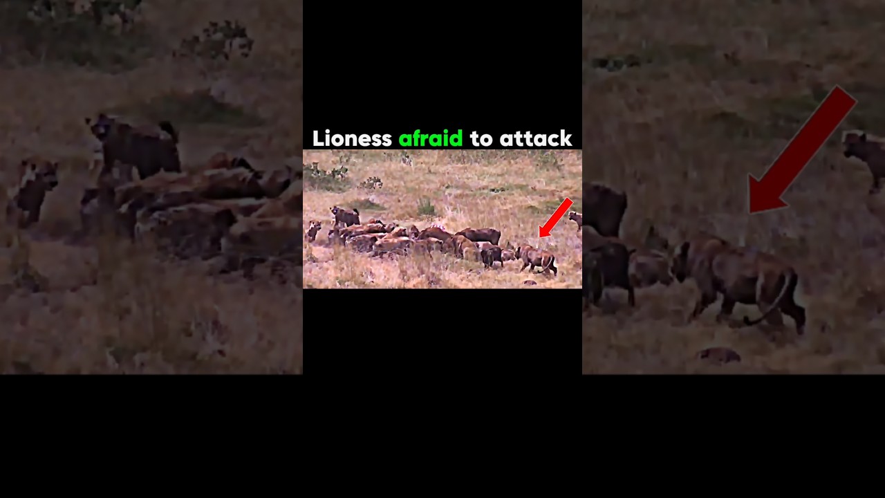 Lion vs Hyena😳🗿 #trending #shorts #animals #lion #hyena #sigma #sigmarule #new