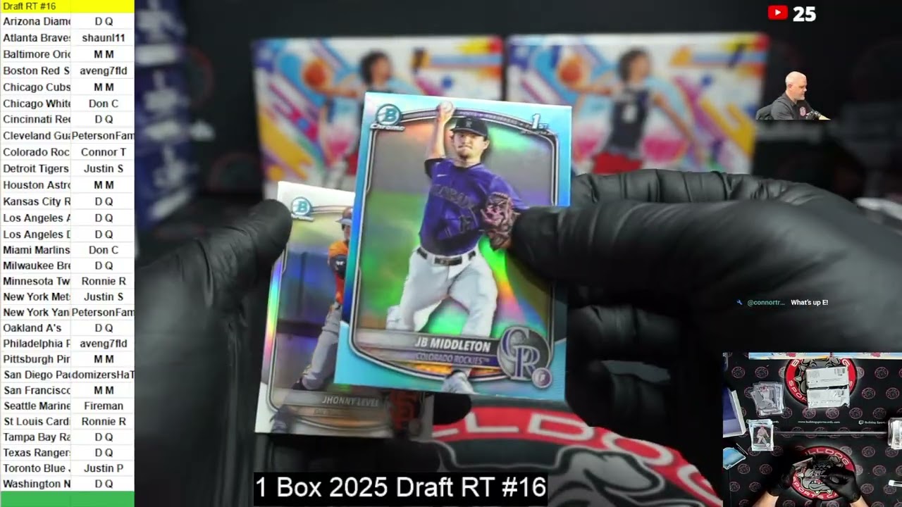 1 Box 2025 Bowman Draft RT #16