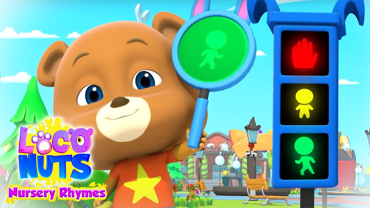 Traffic Safety Song | Nursery Rhymes & Baby Songs | Learning Videos For Kids with Loco Nuts