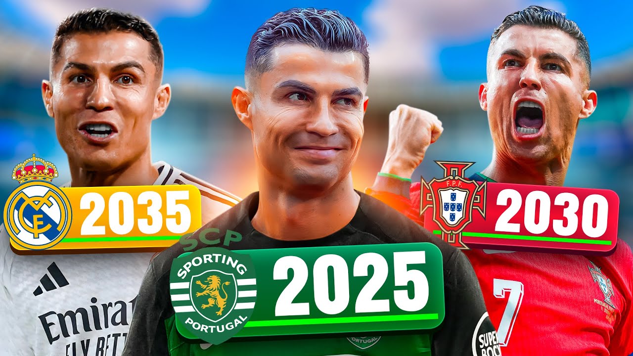 EU RECONSTRUI a CARREIRA do CRISTIANO RONALDO! 🇵🇹🔥 | FC 25 EXPERIMENTOS