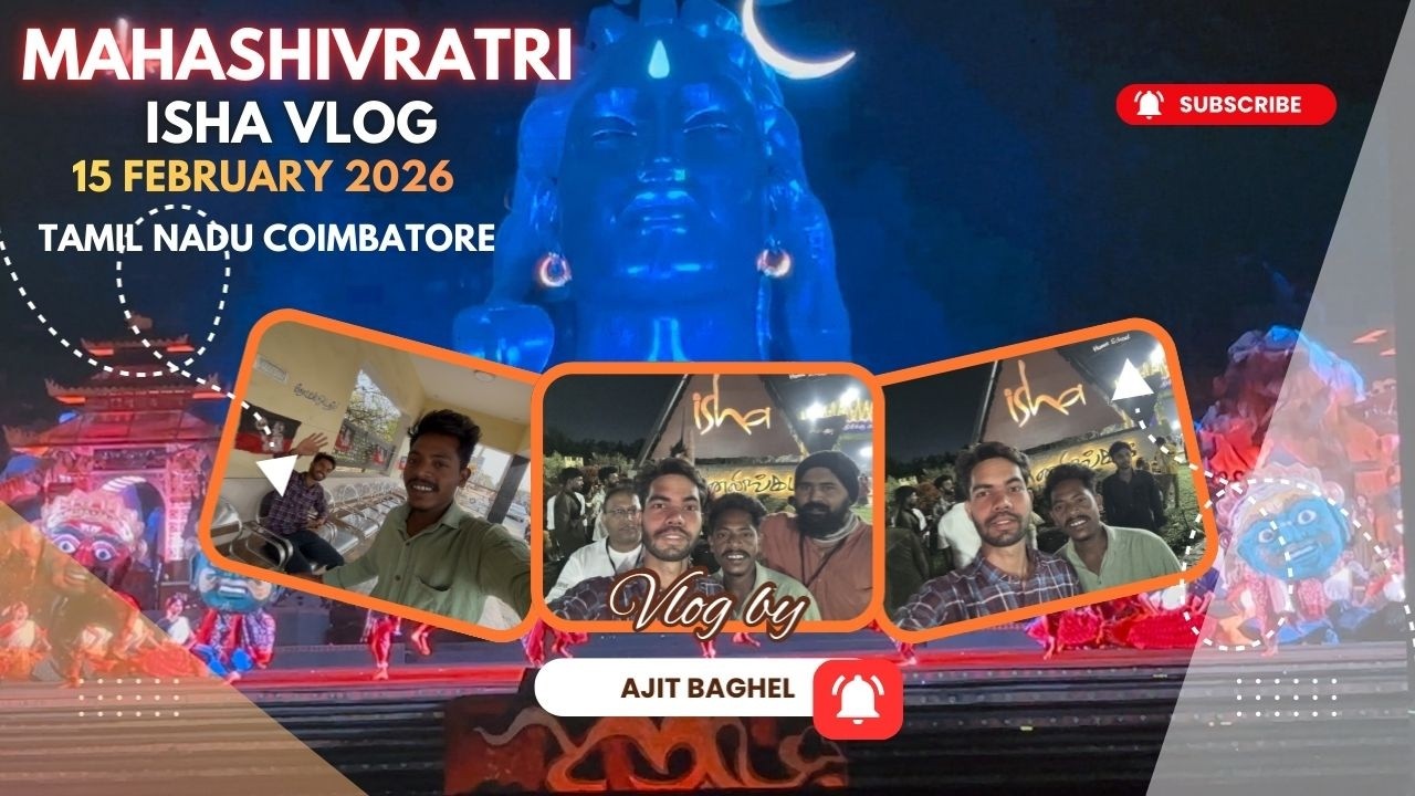 Isha Mahashivratri 2026 Tamil Nadu Coimbatore ||  @TravelingWithBaghel-800 #vlog #mahashivratri2026