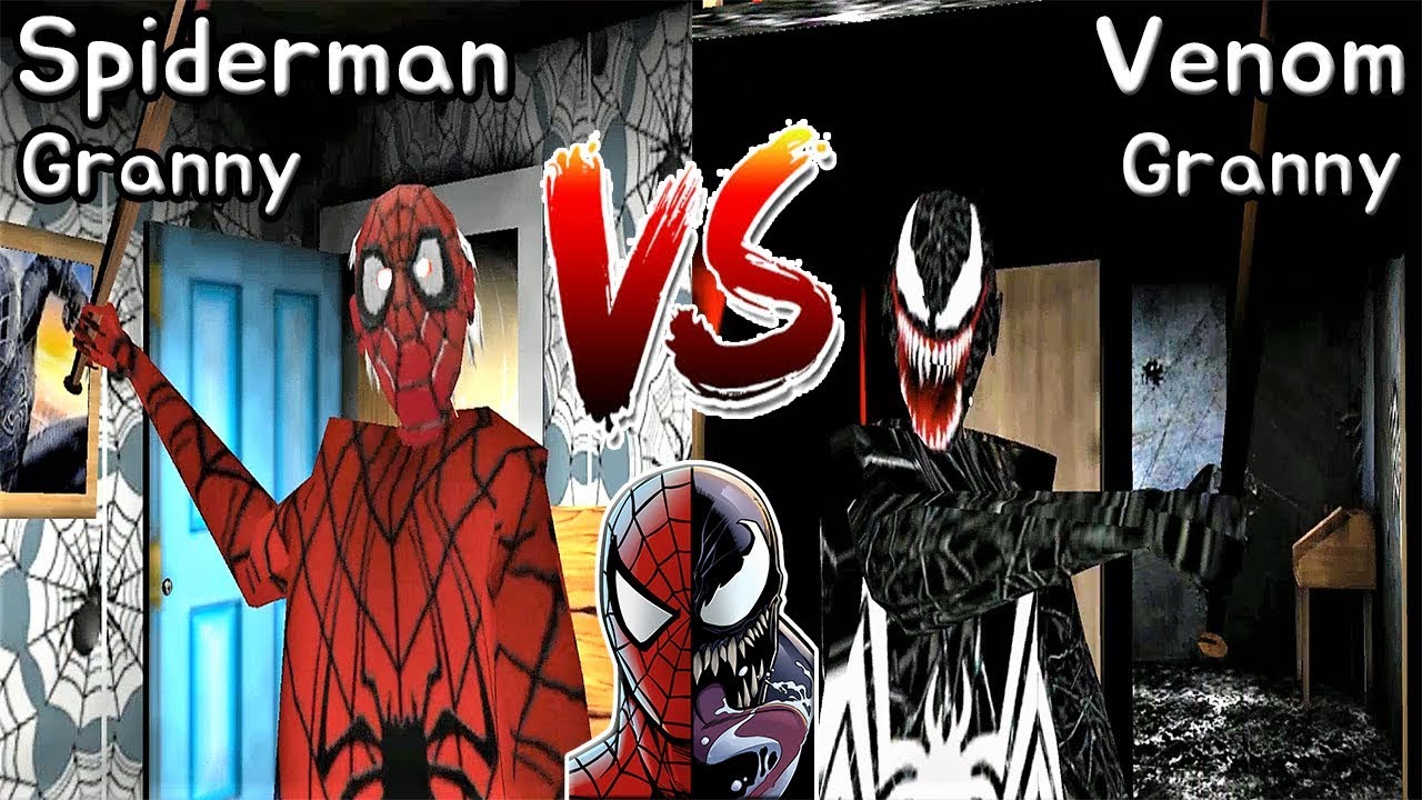 Spiderman Granny vs Venom Granny || Marvel Hero Mod Battle || Horror Game - 스파이더맨 그래니 vs 베놈 그래니 배틀