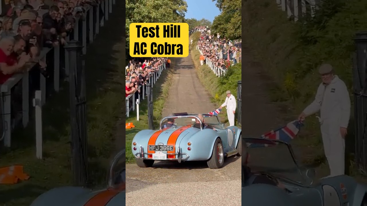 AC Cobra takes on the test hill at Brooklands Museum!