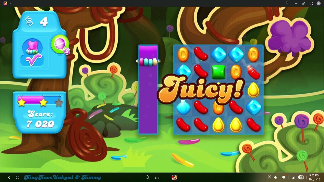 Level 6 but I use Samsung Phone Touchpad to Play Challenge! - 2014 OG Candy Crush Soda