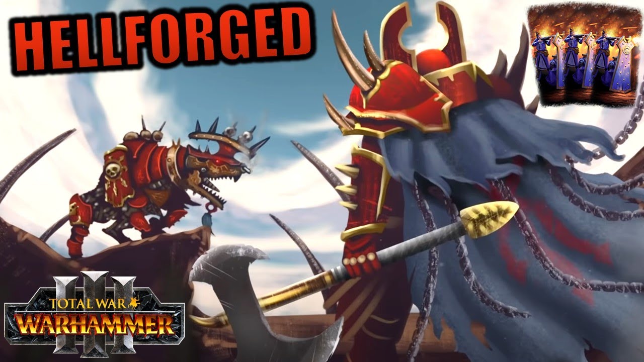 SKULLCRUSHERS, CRANE GUNNERS, & THE HELLFORGED HOST - Khorne vs. Cathay - Total War Warhammer 3