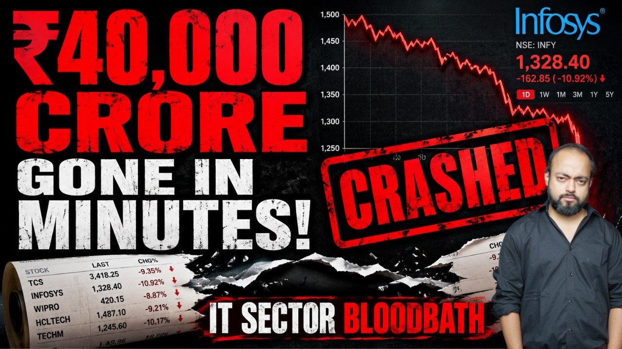 Stock Market Crash Today: 24,000 Ke Neeche Ka Sach!