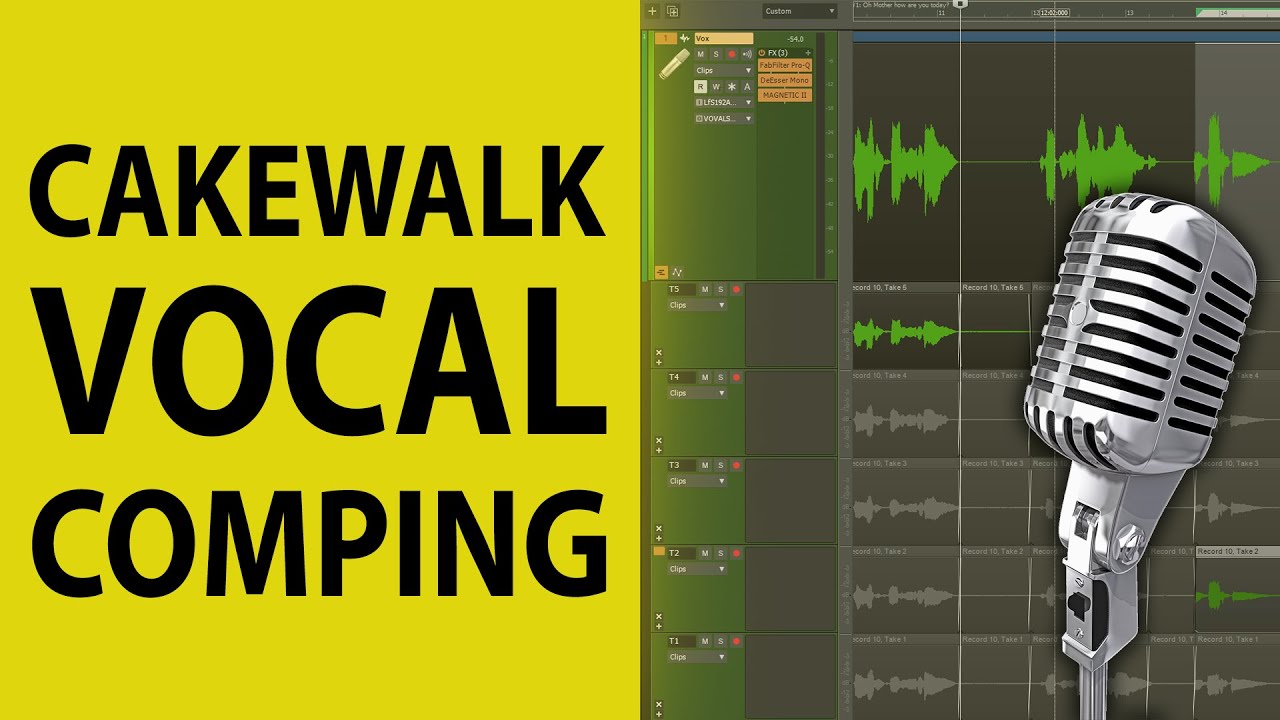 Cakewalk от Bandlab: вокальная композиция