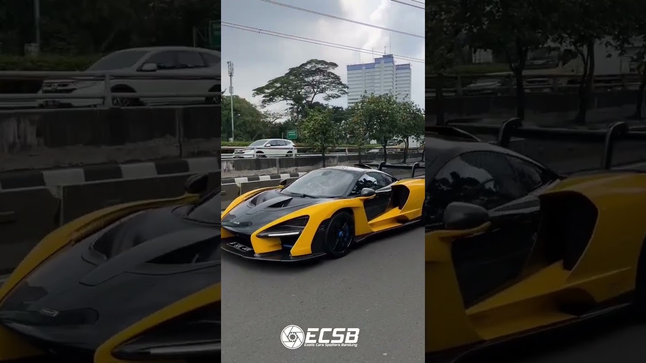 MCLAREN SENNA Hypercar keren ngebut di Jakarta, Indonesia! 🚀🔊🔊 #shorts