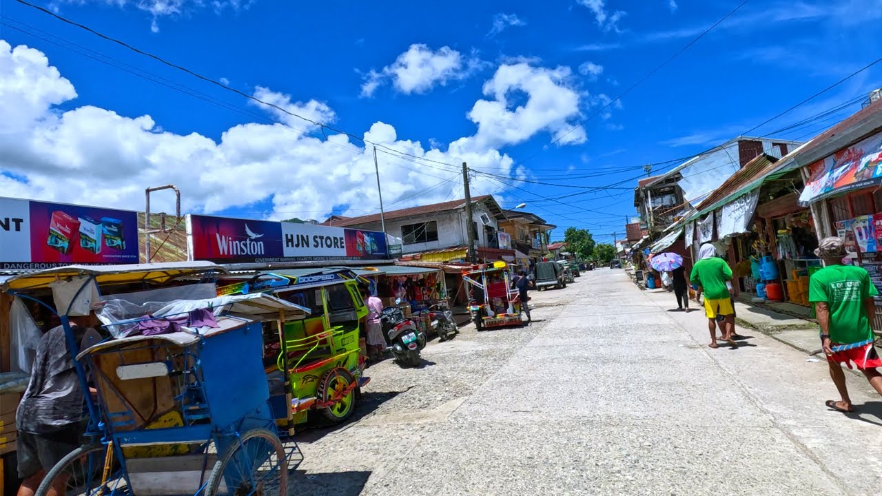 Babatngon Leyte tour - town road trip and aerial view