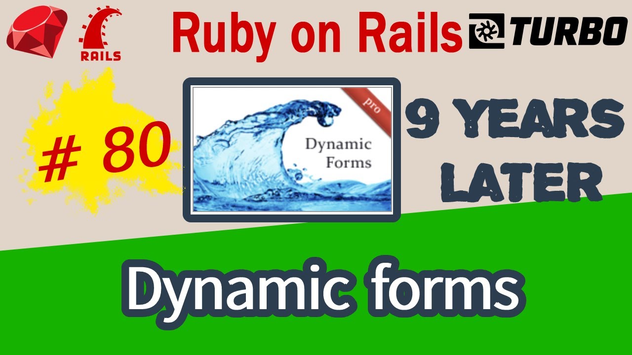 Ruby on Rails #80 Динамические формы с Turbo (подход без JS)