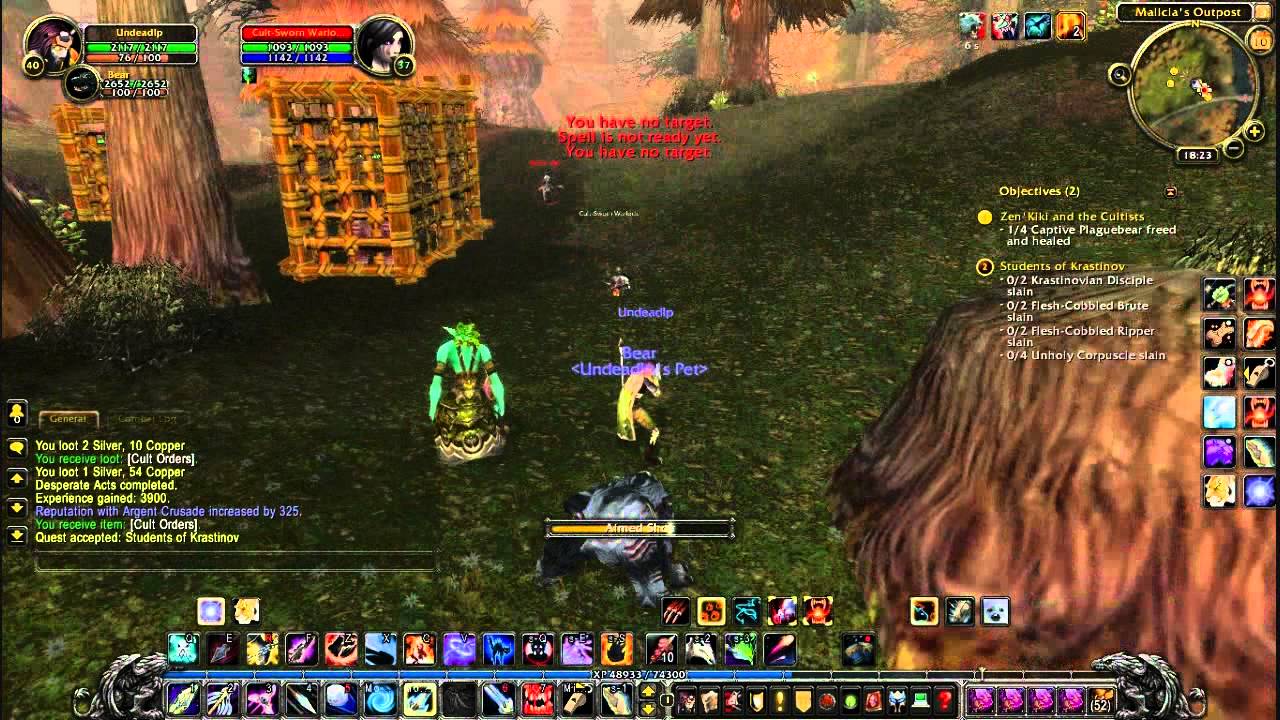 Let's Play World Of Warcraft Part23 Western Plaguelands Andorhal Conquered