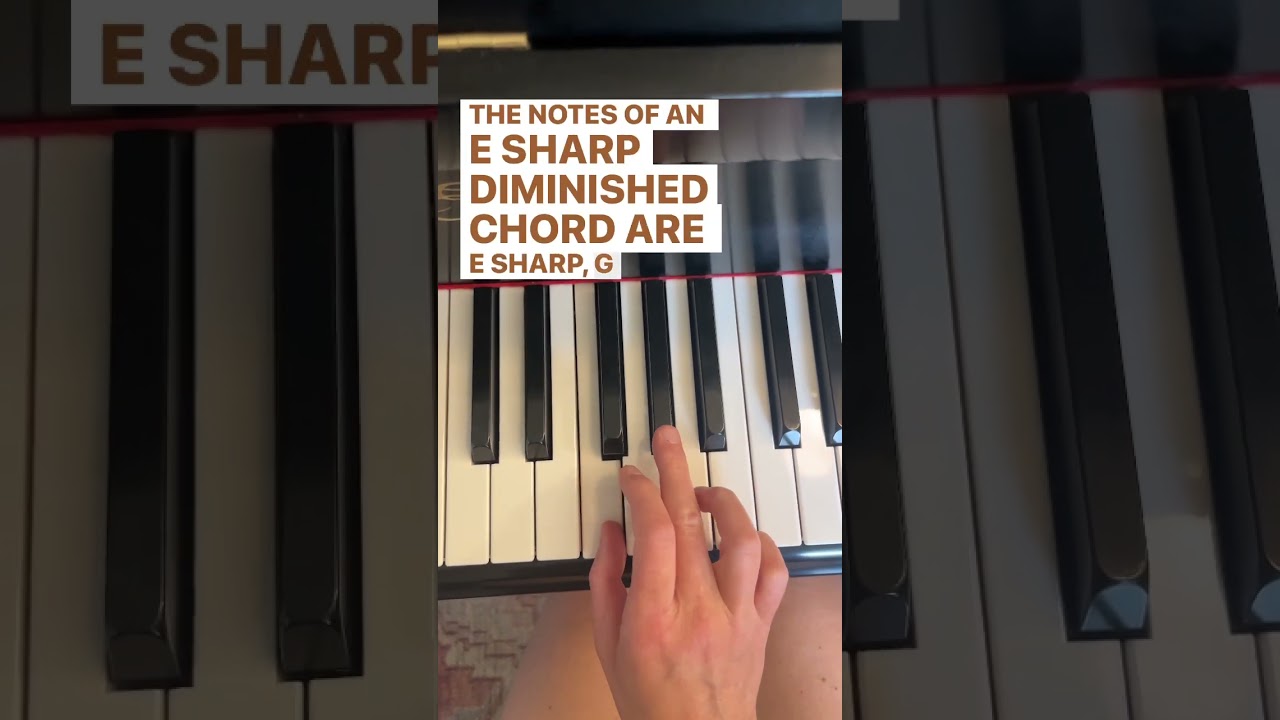 What Are The Notes Of an E Sharp Diminished Chord? #shorts