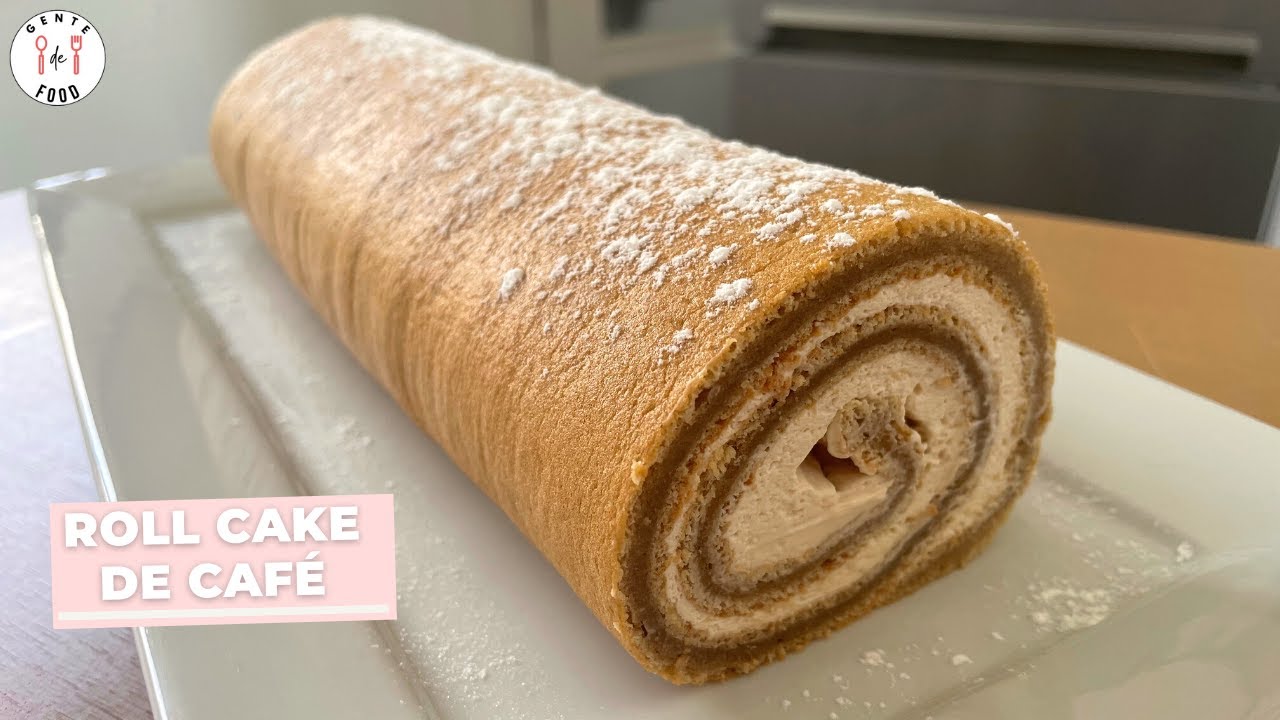 Roll cake de café | Receta fácil | Receta #136 | GENTE DE FOOD