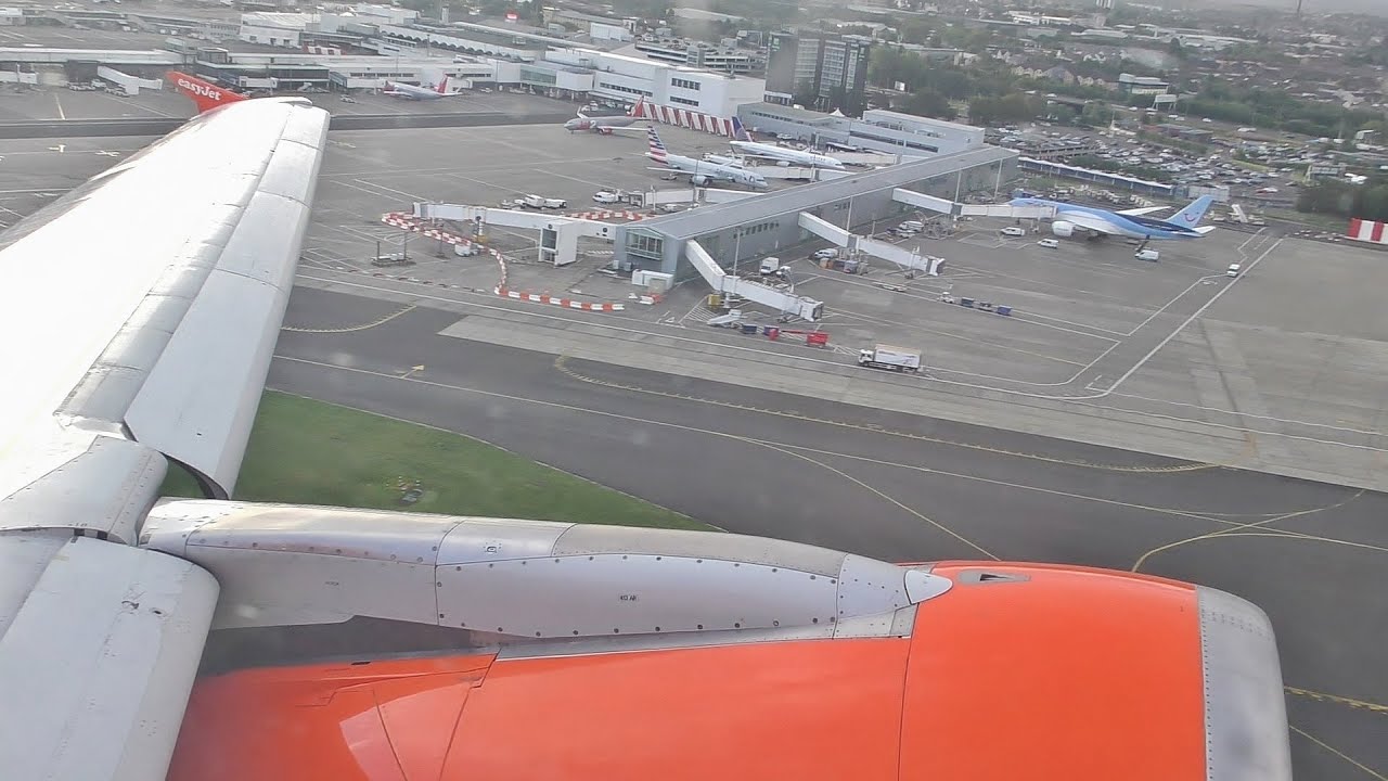 Easyjet A319 TAKEOFF at Glasgow Airport