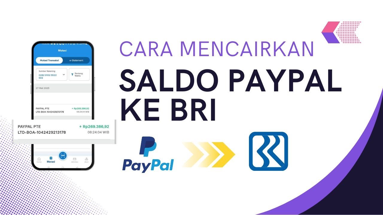 Cara Mencairkan Saldo Paypal ke Rekening BRI
