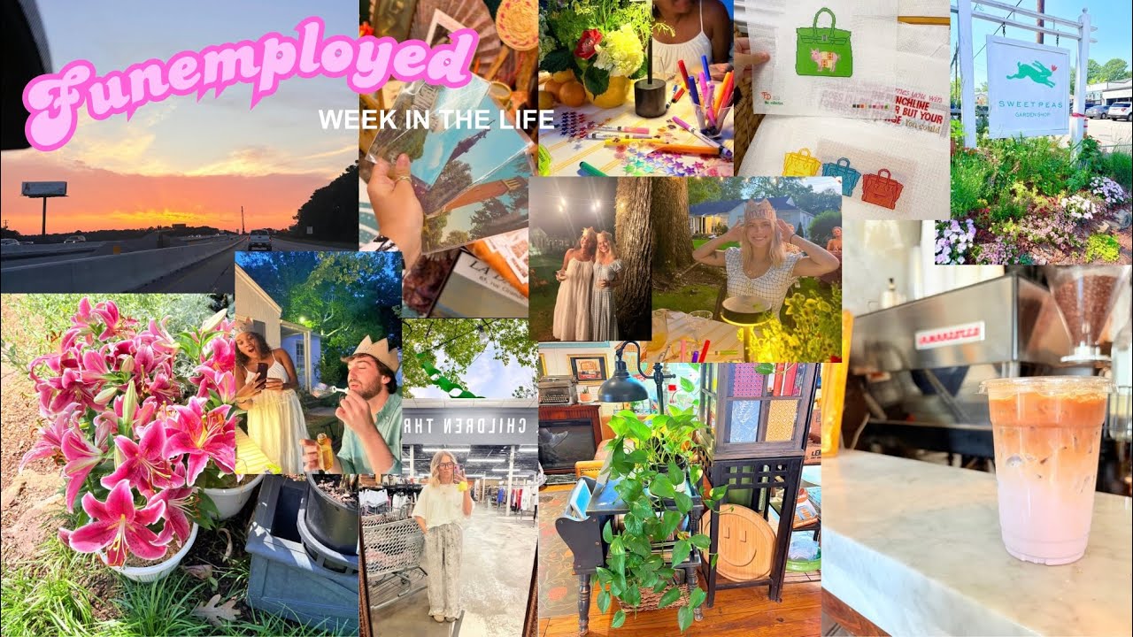 Funemployed Week In The Life | Needlepoint, Lattes & Little Joys 🧵💗
